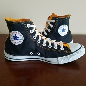Converse All Star High Tops Orange Black
